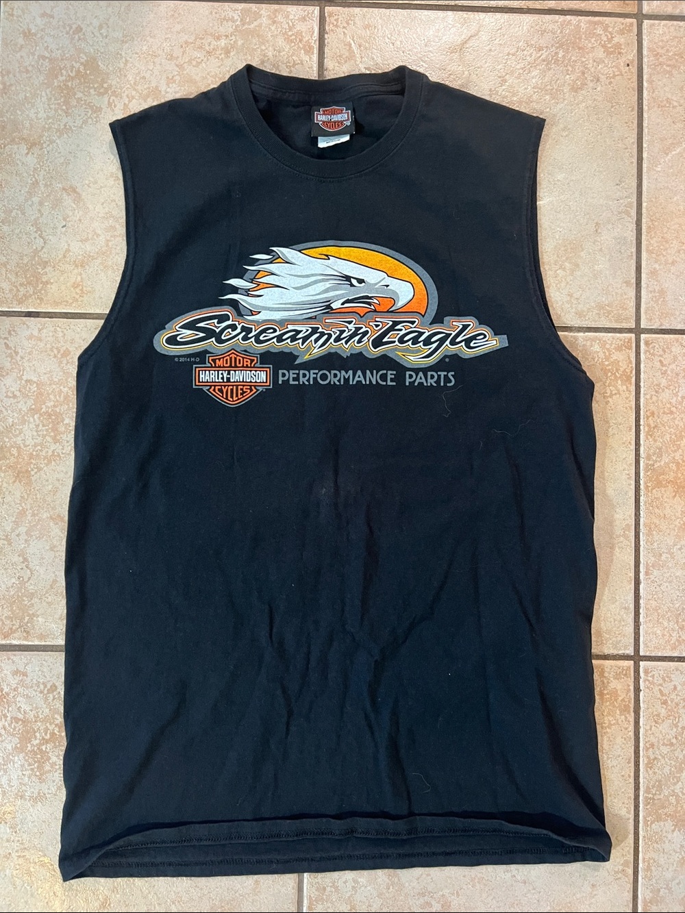 Harley-Davidson‎ Screamin' Eagle Beartooth Montana Black Sleeveless Tee, Sz M